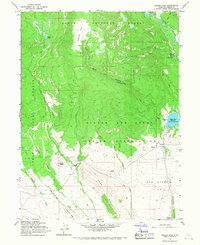 Map of Heller Lake, Duchesne County, UT in 1965 | Pastmaps